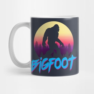 Bigfoot - Retro Aesthetic Tribute Design Mug